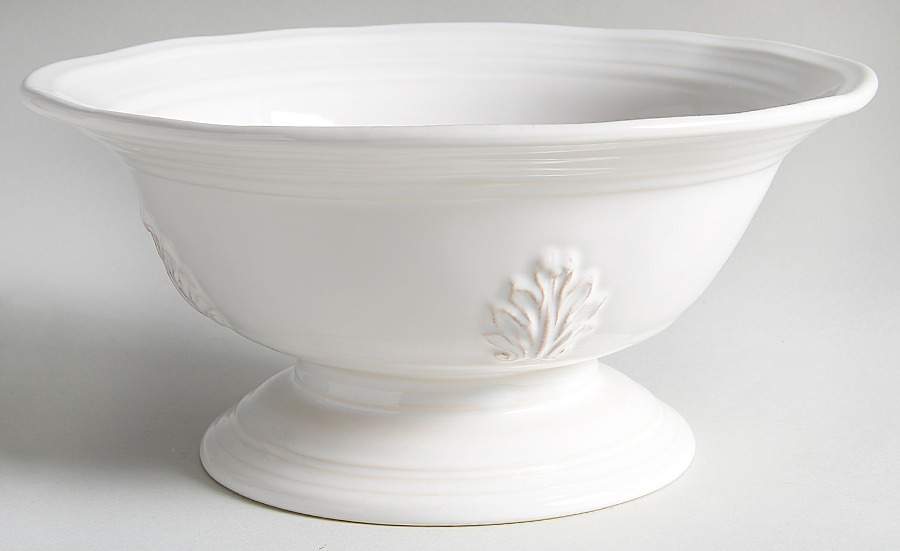 Acanthus Large Footed Fruit Bowl by Juliska Ceramics-1