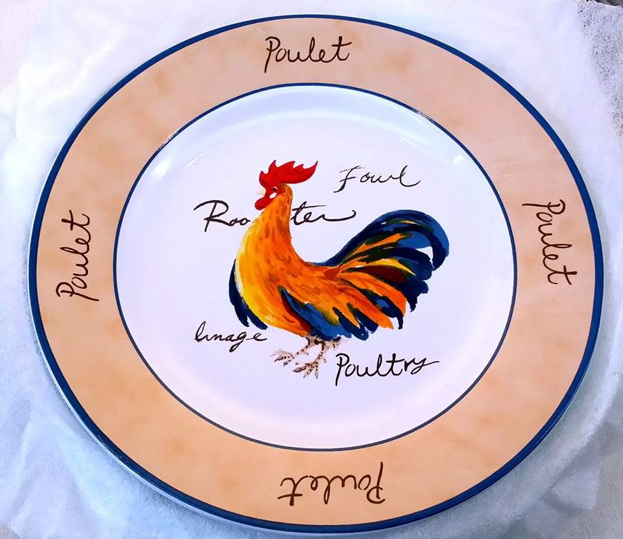 Poulet Collection Dinner Plate by J A Designs-1