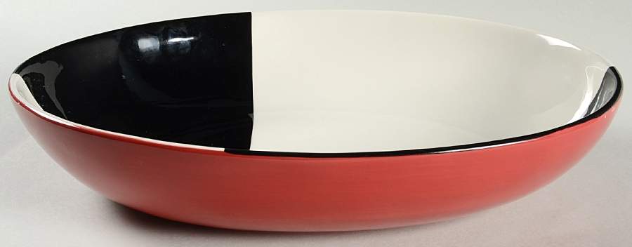 Metro Collection 14" Oval Vegetable Bowl by Jay Import-1