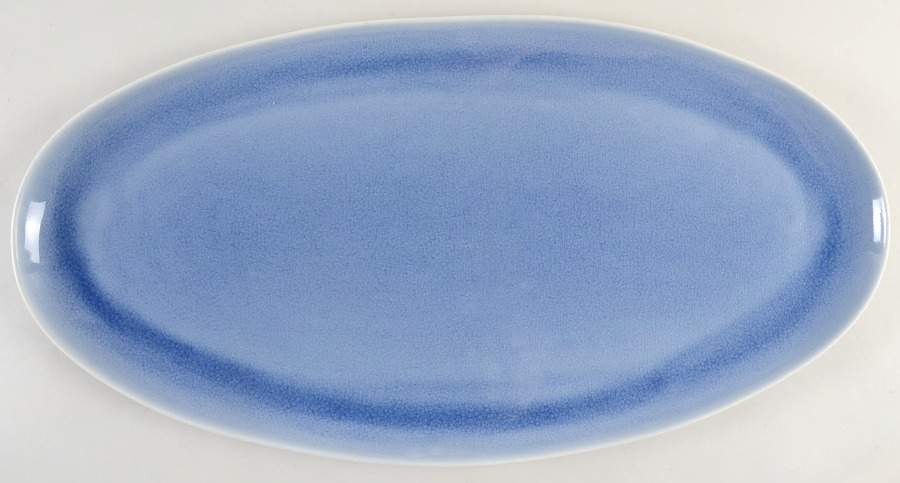 Tourron Blue Chardon 21" Oval Serving Platter by Jars-France-1