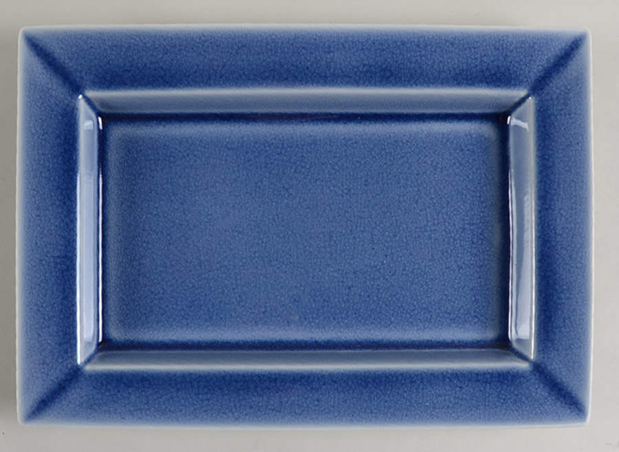 Tourron Blue Chardon 11" Rectangular Serving Platter by Jars-France-1