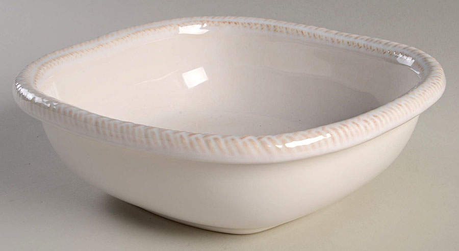 Le Panier Whitewash 9" Square Serving Bowl by Juliska Ceramics-1