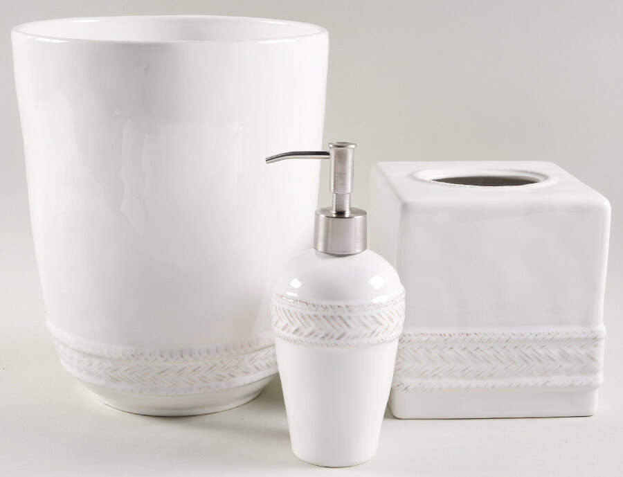 Le Panier Whitewash 3-Piece Bathroom Set by Juliska Ceramics-1