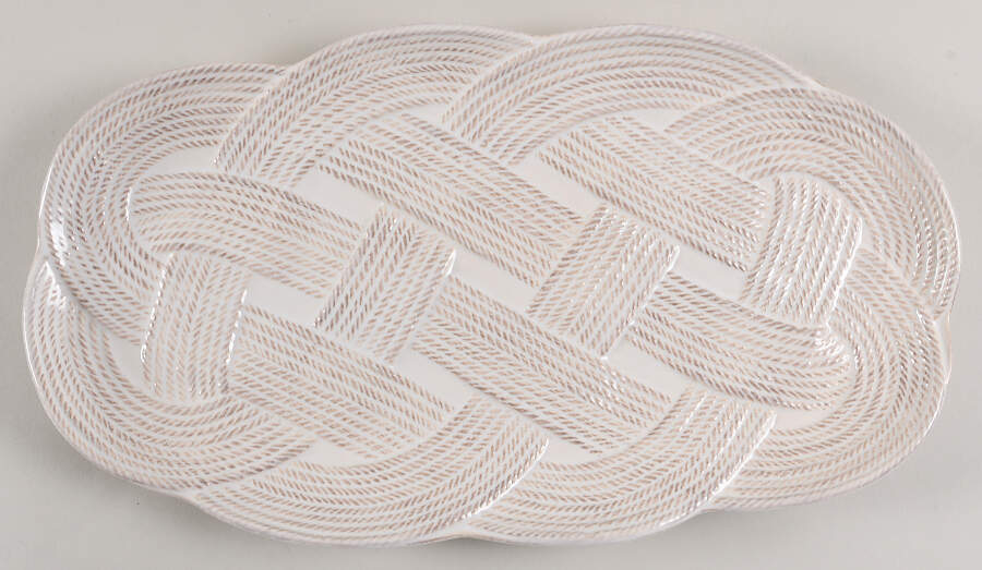 Le Panier Whitewash Tray-Oblong 15" by Juliska Ceramics-1