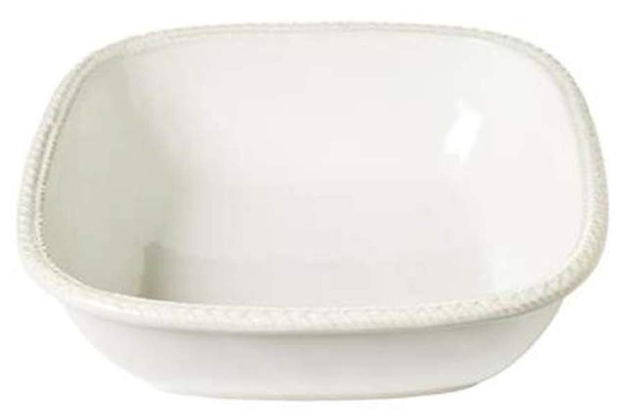 Le Panier Whitewash 11" Square Serving Bowl by Juliska Ceramics-1