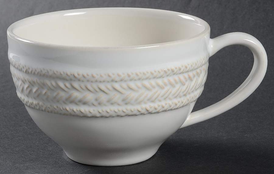 Le Panier Whitewash Flat Cup by Juliska Ceramics-1