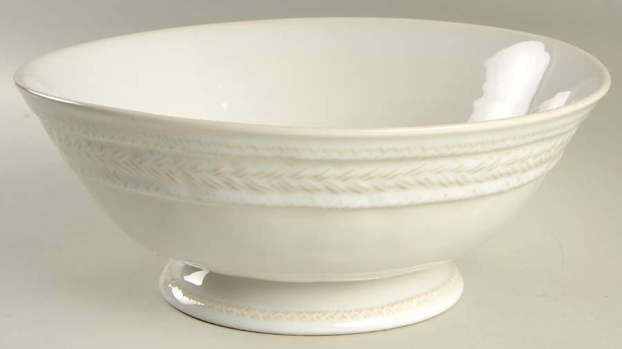 Le Panier Whitewash Large Fruit Bowl by Juliska Ceramics-1
