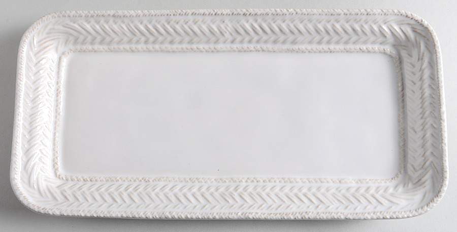 Le Panier Whitewash 12" Rectangular Tray by Juliska Ceramics-1
