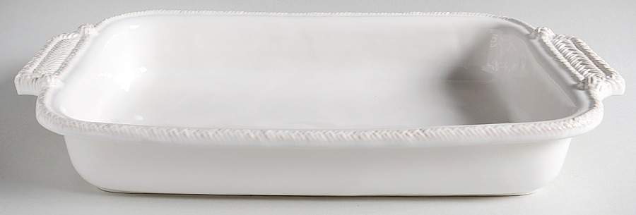 Le Panier Whitewash 16" Rectangular Baker by Juliska Ceramics-1