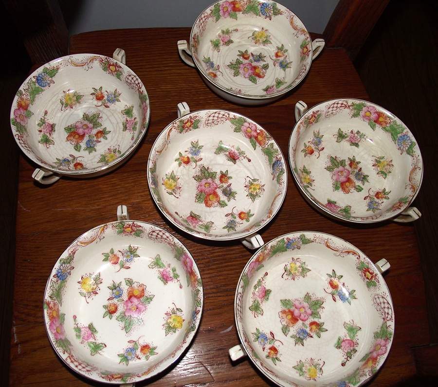 JAP1302 Flat Cream Soup Bowl & Saucer Set by Japan-1