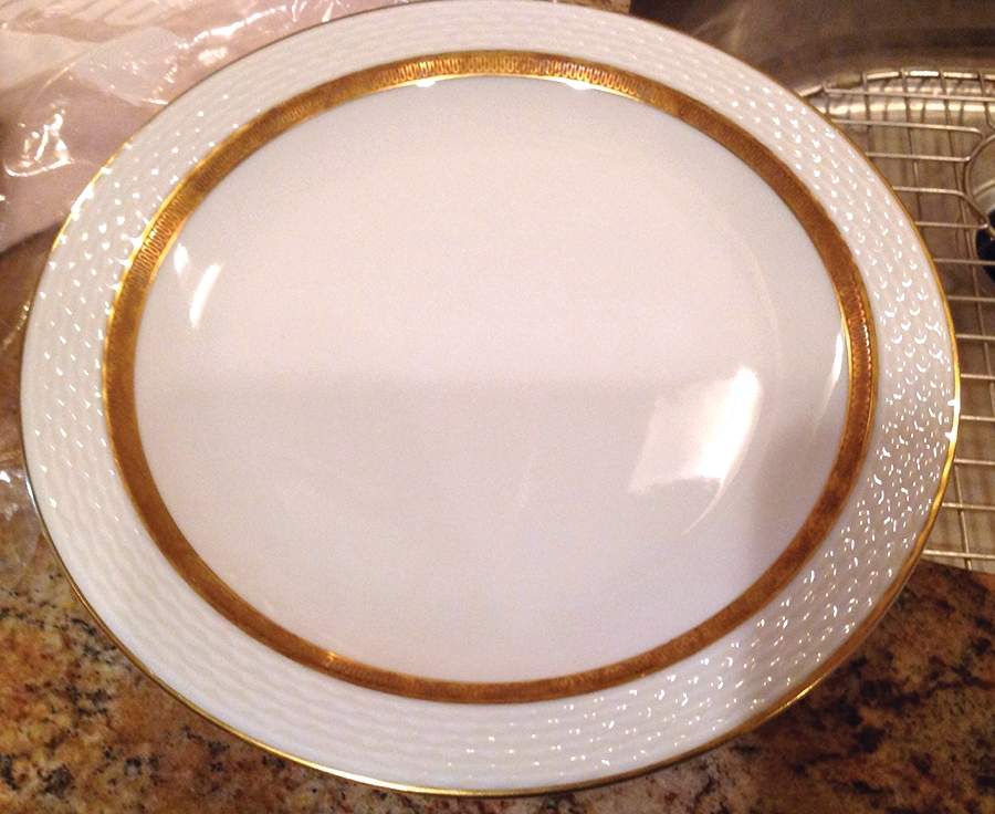 Black Ornament Dinner Plate by Johann Haviland-1