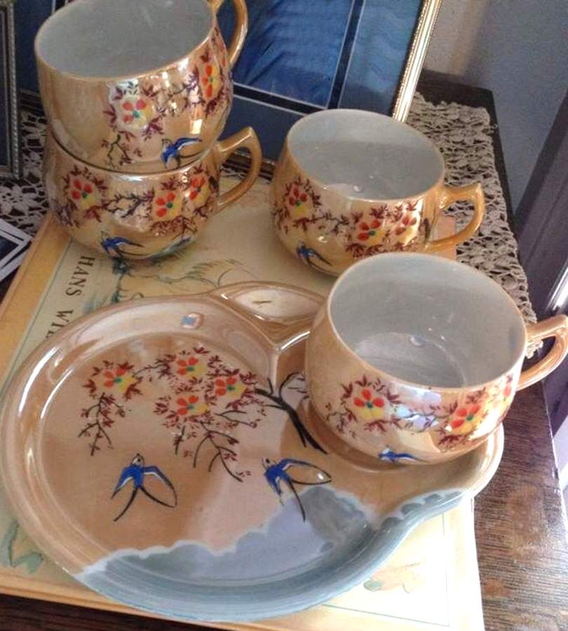 JAP1335 Snack Plate & Cup Set by Japan-1