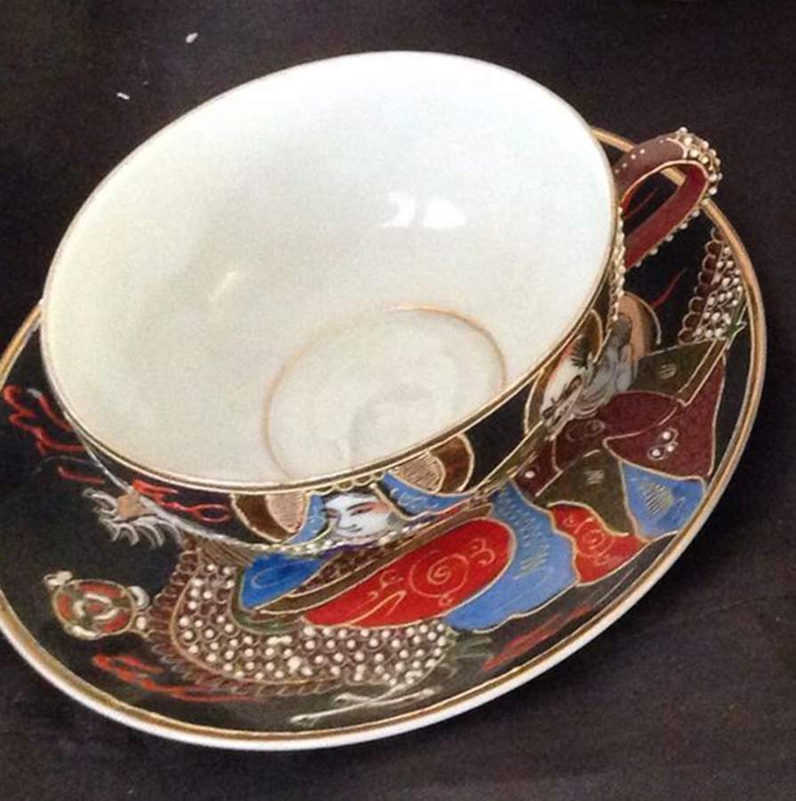 JAP1337 Flat Cup & Saucer Set by Japan-1