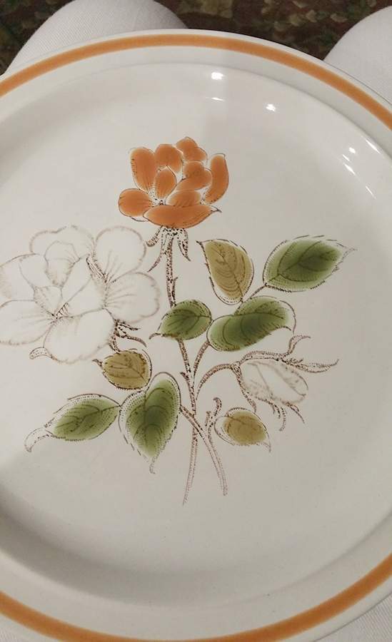 Rose Bouquet Salad Plate by Japan-1