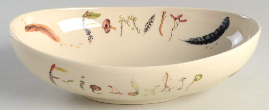 Forest Walk 9" Oval Vegetable Bowl by Juliska Ceramics-1