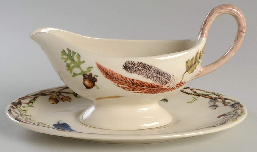 Forest Walk Gravy Boat & Underplate by Juliska Ceramics-1