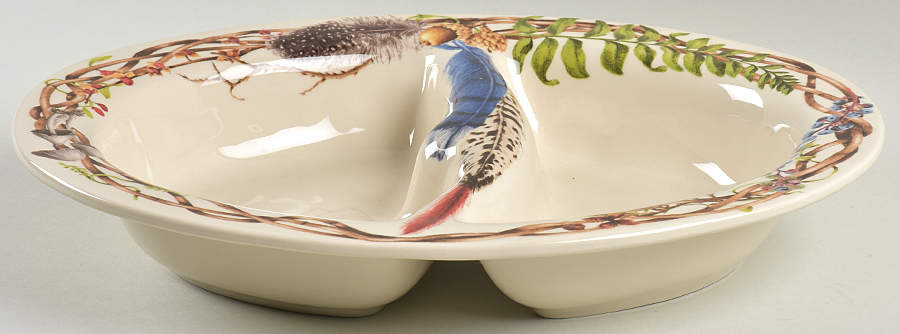 Forest Walk Oval Divided Server by Juliska Ceramics-1