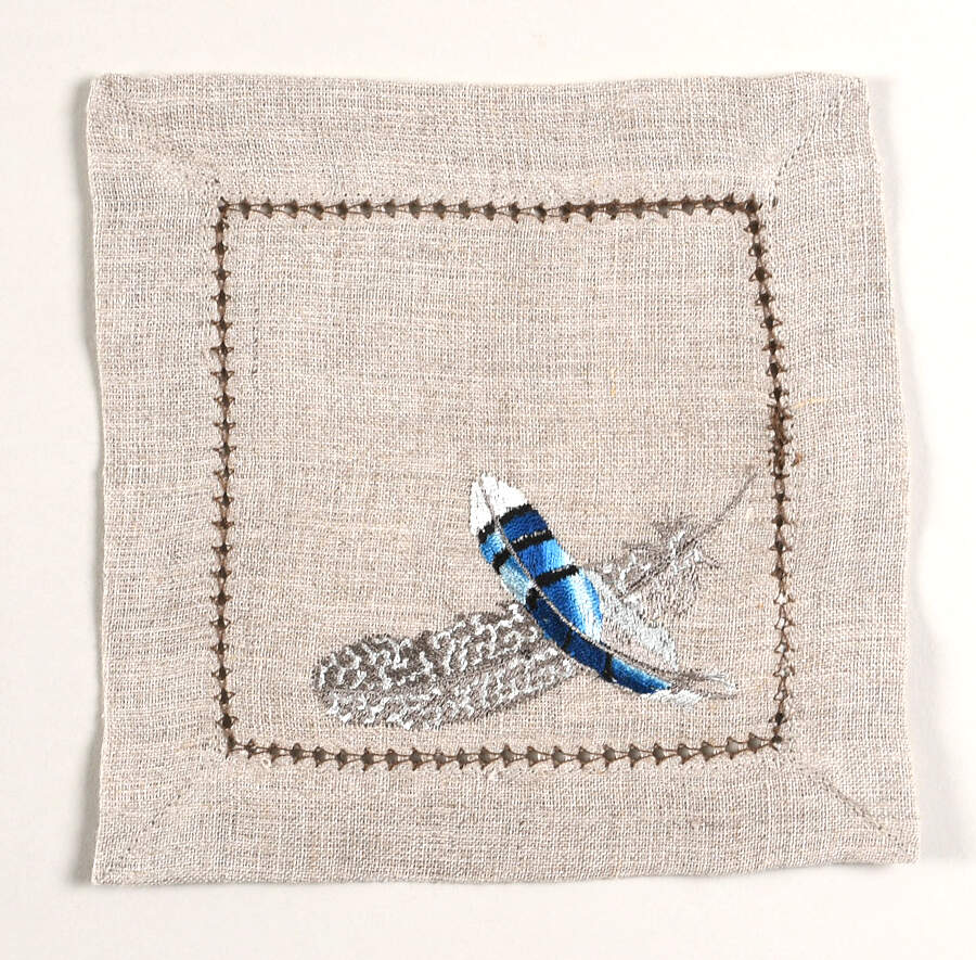 Forest Walk Embroidered Cloth Napkin by Juliska Ceramics-1