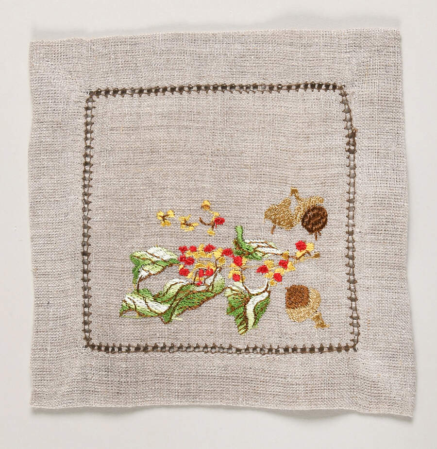 Forest Walk Embroidered Cloth Napkin by Juliska Ceramics-1