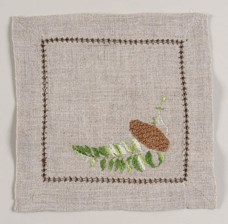 Forest Walk Embroidered Cloth Napkin by Juliska Ceramics-1