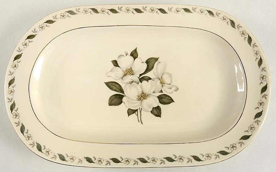 01780 Cream 14" Oval Serving Platter by Jaeger-1