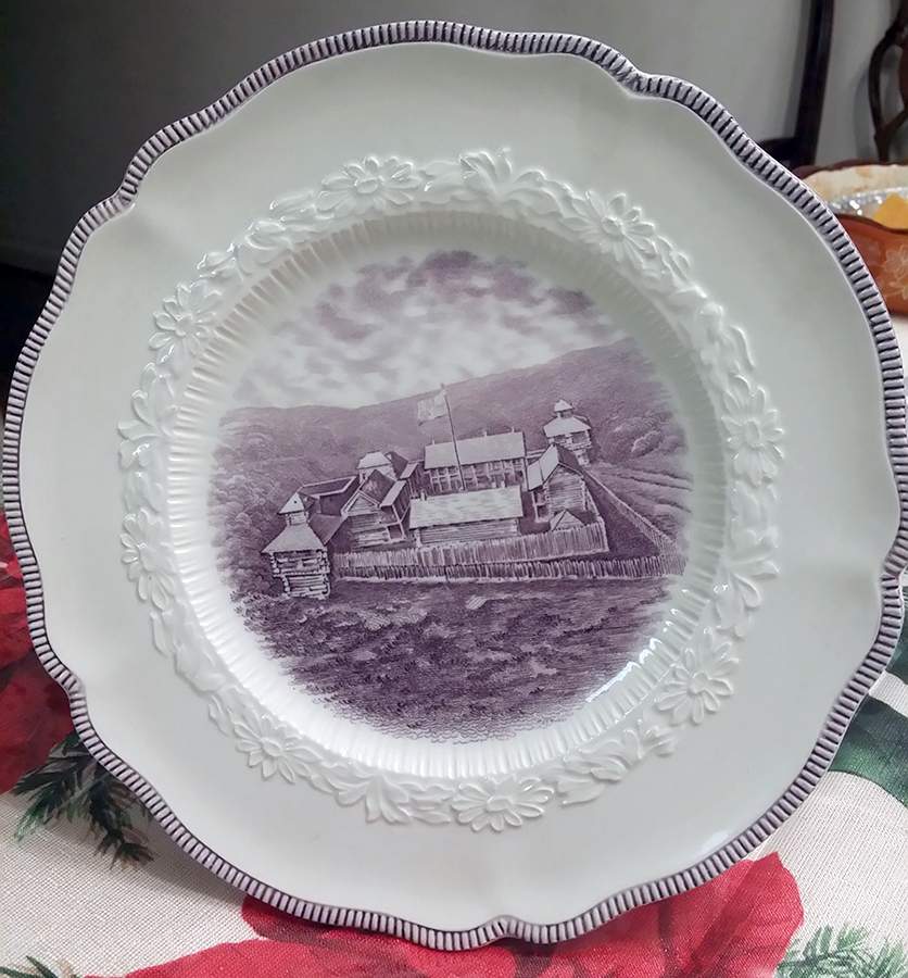 Century of Progress Mulberry Dinner Plate by Johnson Brothers-1