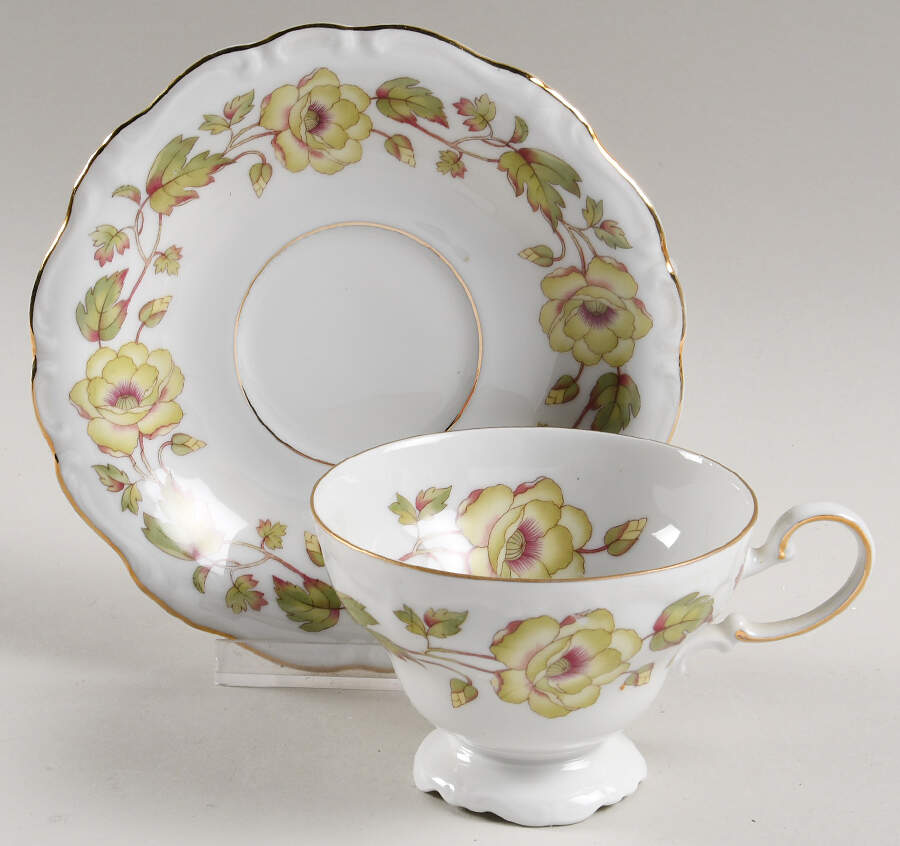 JOH450 Footed Cup & Saucer Set by Johann Haviland-1