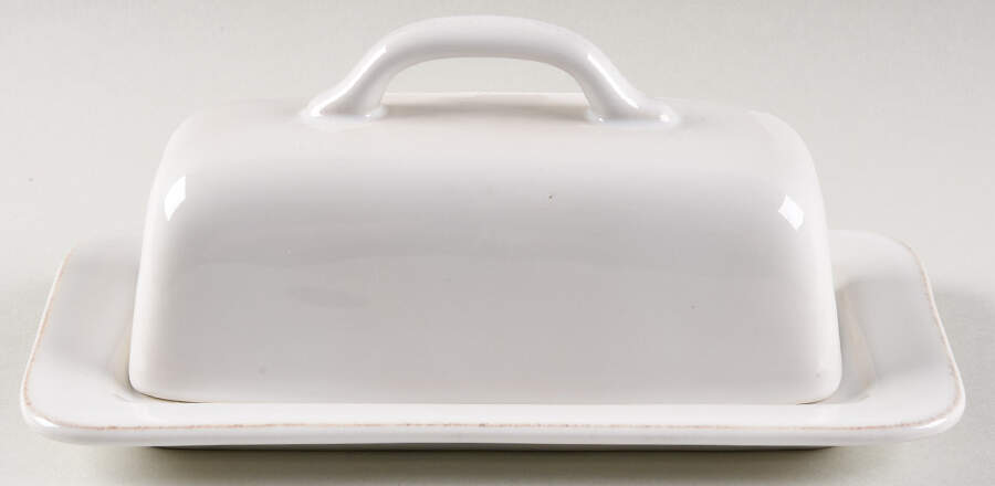 Puro Whitewash 1/4 Lb Covered Butter by Juliska Ceramics-1