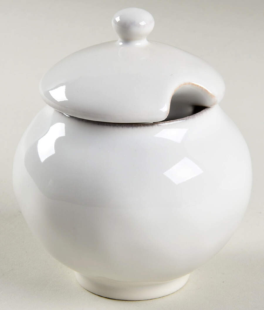 Puro Whitewash Sugar Bowl & Lid by Juliska Ceramics-1