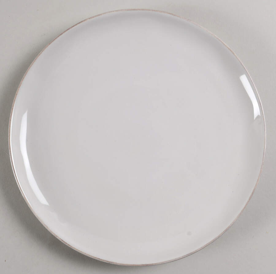 Puro Whitewash Coupe Salad/Dessert Plate by Juliska Ceramics-1