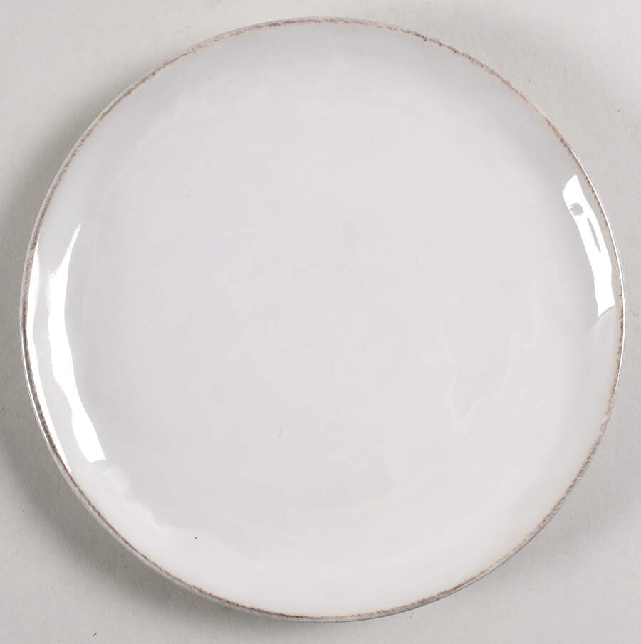 Puro Whitewash Coupe Cocktail Plate by Juliska Ceramics-1