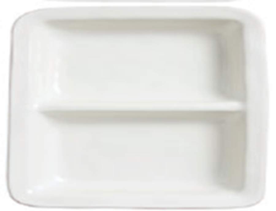Puro Whitewash 2 Part Rectangular Divided Server by Juliska Ceramics-1