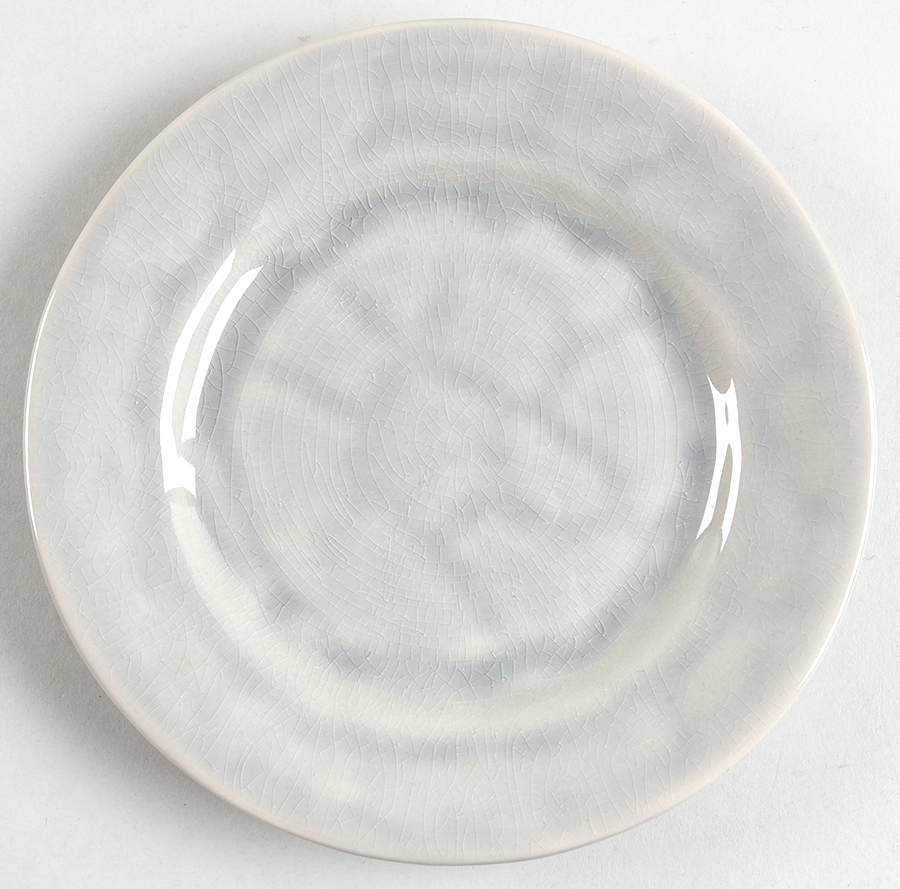 Puro Mist Grey Crackle Cocktail Plate by Juliska Ceramics-1