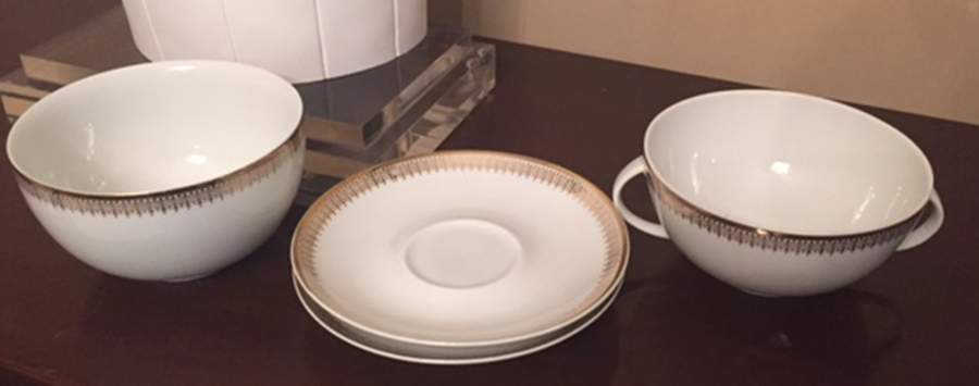 JOE94 Flat Cream Soup Bowl & Saucer Set by Johann Seltmann-1