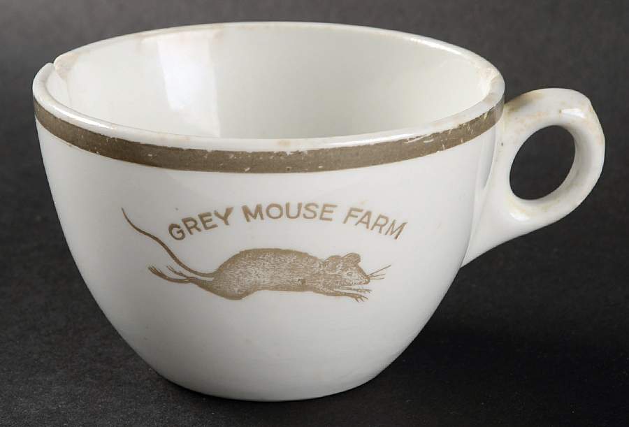 Grey Mouse Farm Flat Cup by James M Shaw-1
