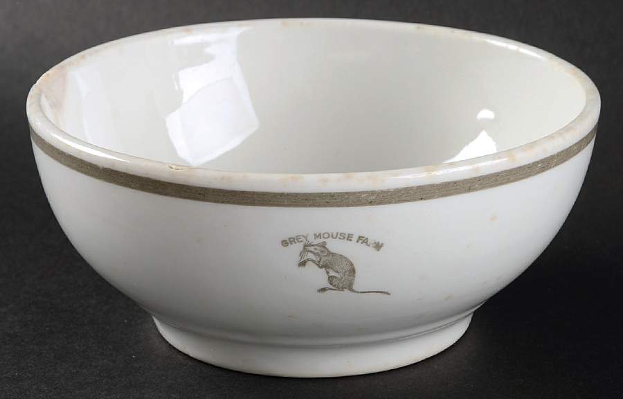 Grey Mouse Farm Coupe Cereal Bowl by James M Shaw-1