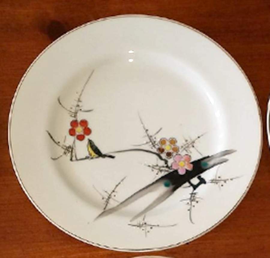 Plum Blossom Salad Plate by Yonemoto-1