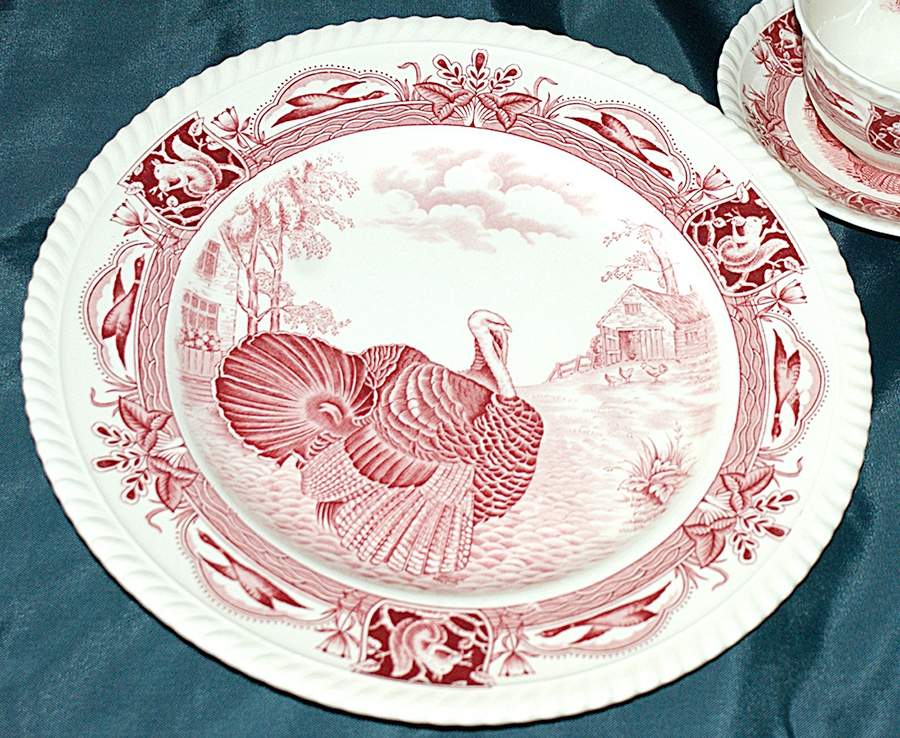 Barnyard King-Pink Dinner Plate by Johnson Brothers-1