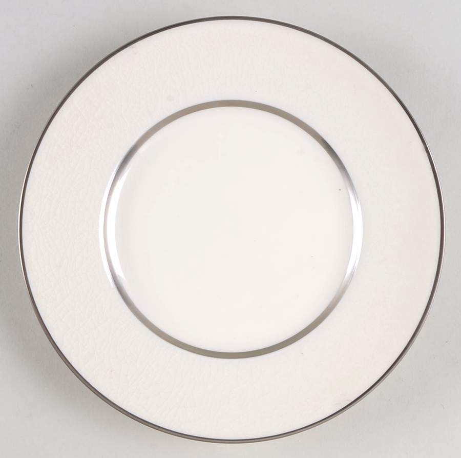 Crackle Iced Up Ivory Bread & Butter Plate by Jaune de Chrome-1
