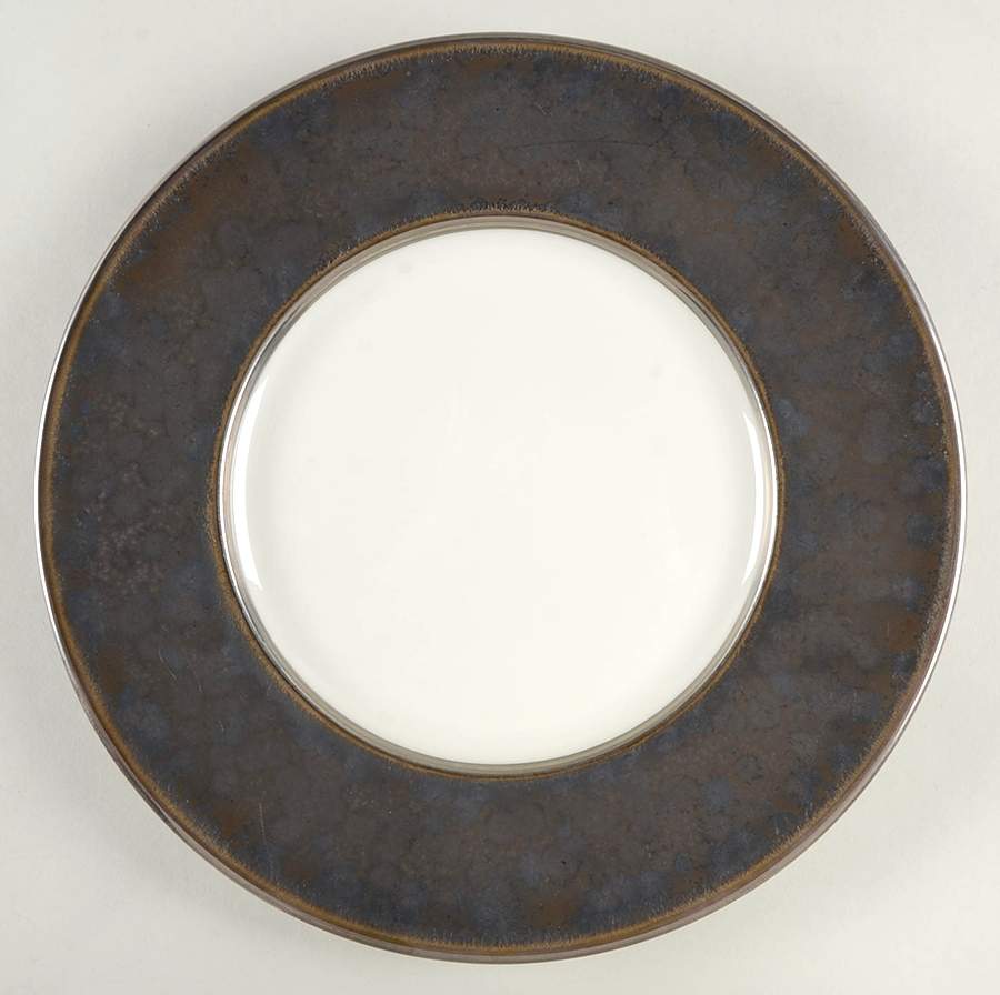 Minuit (Platinum Trim) Dinner Plate by Jaune de Chrome-1