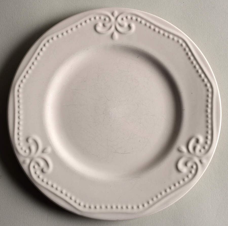 Scroll White Salad Plate by JCPenney-1