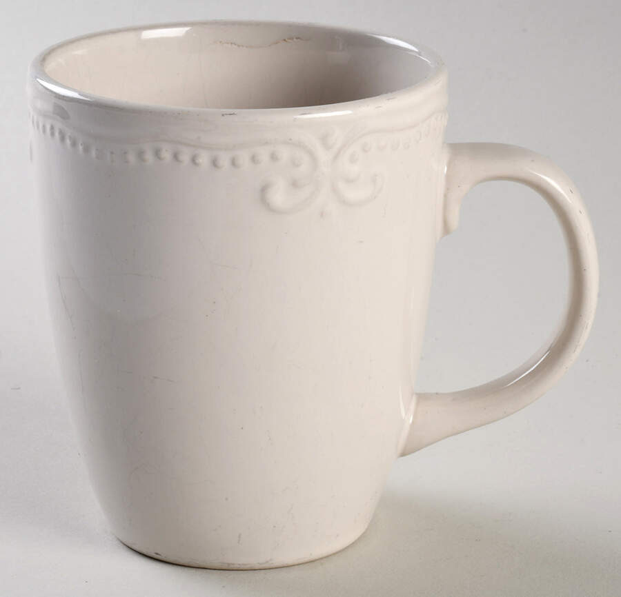Scroll White Mug by JCPenney-1