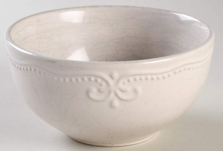 Scroll White Coupe Cereal Bowl by JCPenney-1