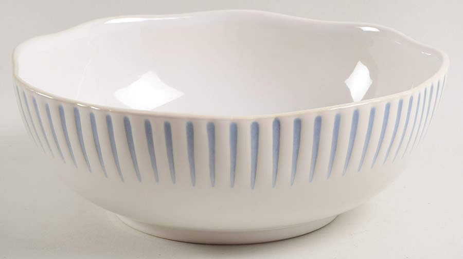 Sitio Stripe Indigo Soup/Cereal Bowl by Juliska Ceramics-1