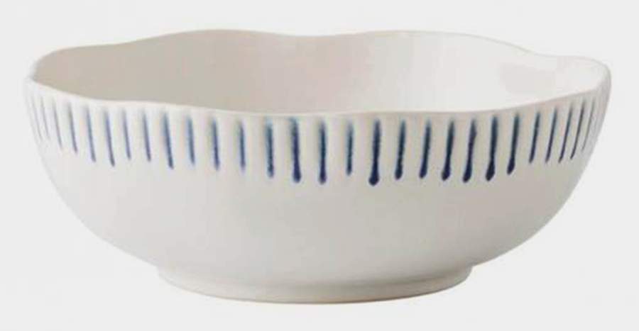Sitio Stripe Indigo Soup/Cereal Bowl by Juliska Ceramics-1