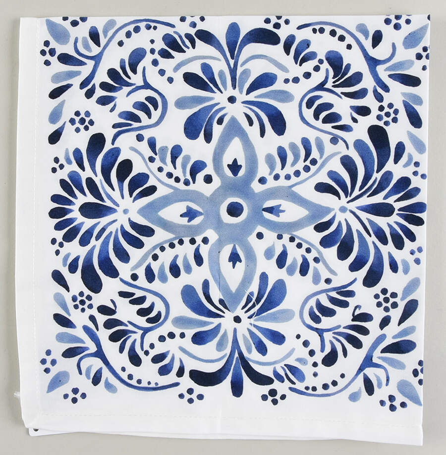 Iberian Journey Indigo Cloth Napkin by Juliska Ceramics-1
