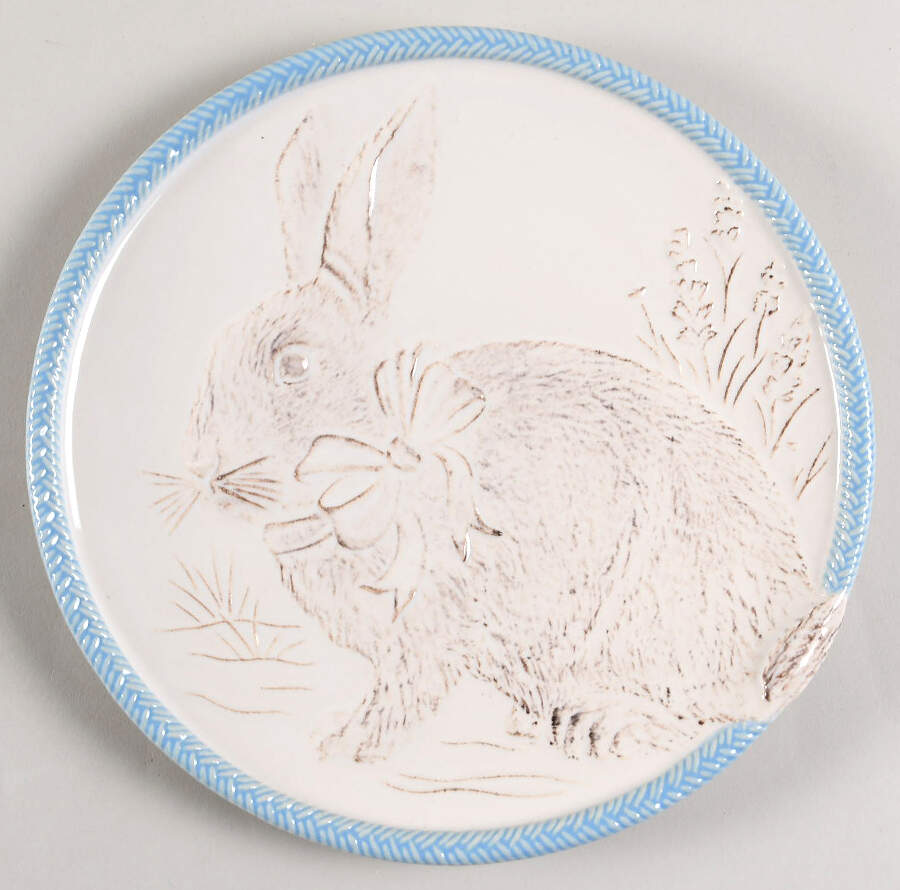 Spring Bunny Party Plate by Juliska Ceramics-1