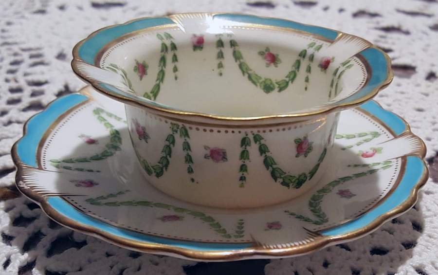 A4947 Ramekin & Saucer Set by George Jones & Sons-1