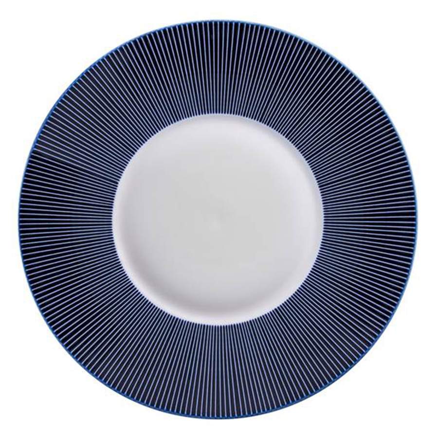 Bolero Blue Dinner Plate by Jaune de Chrome-1
