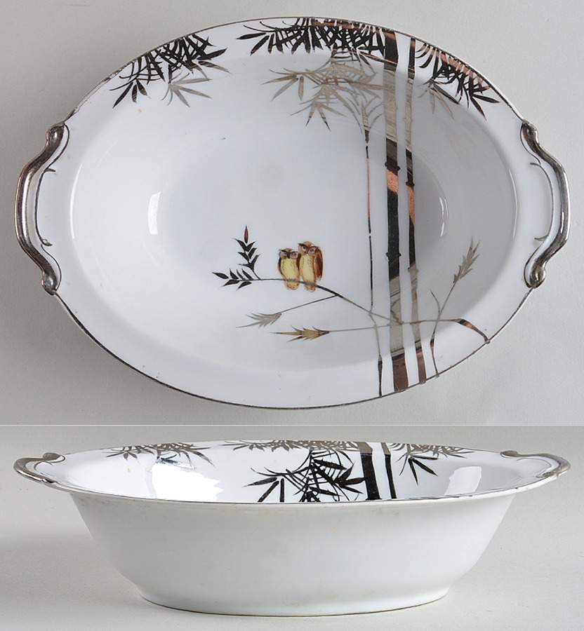KUT63 10" Oval Vegetable Bowl by Kutani-1